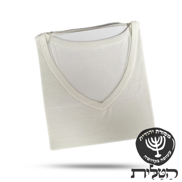 ציצית גופיה 100% צמר פתיל עבה ספרדי עבודת יד