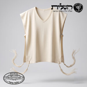 גופיית ציצית 100% צמר - כולל פתיל עבה ספרדי בכשרות הבד״ץ 