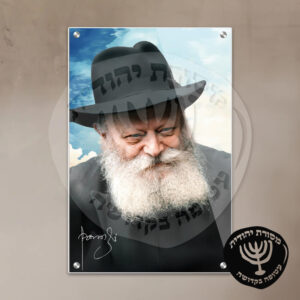 תמונת זכוכית הרבי מליובאוויטש דגם 03