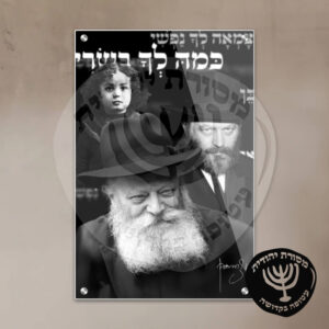תמונת זכוכית הרבי מליובאוויטש דגם 09