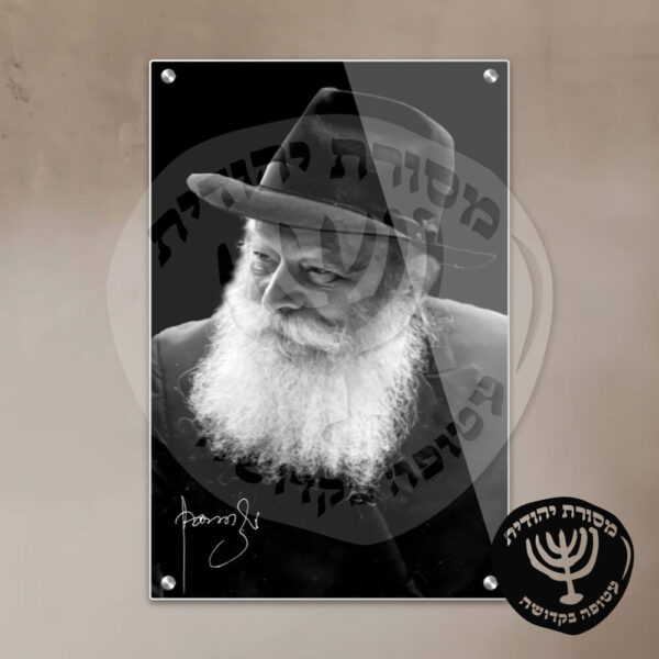 תמונת זכוכית הרבי מליובאוויטש דגם 12