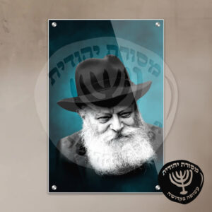 תמונת זכוכית הרבי מליובאוויטש דגם 13