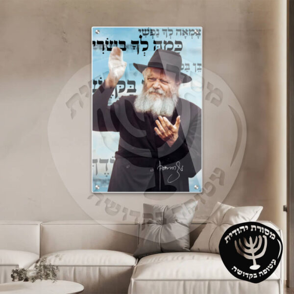 תמונת זכוכית הרבי מליובאוויטש דגם 14