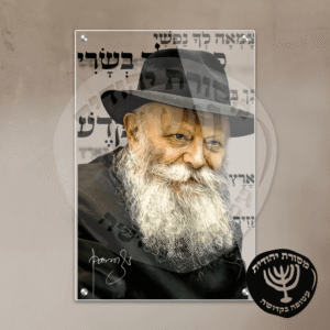 תמונת זכוכית הרבי מליובאוויטש דגם 01